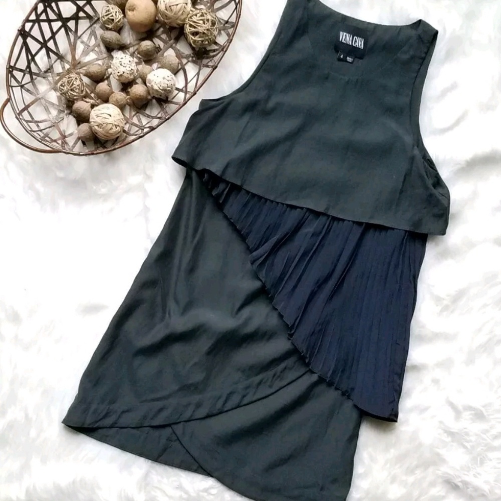 Vena Cava sleeveless Asymmetrical crisscross dress